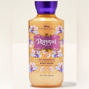 NWT  Piece Disney Rapunzel Floral Body wash, Body Spray and Hand Sanitizer